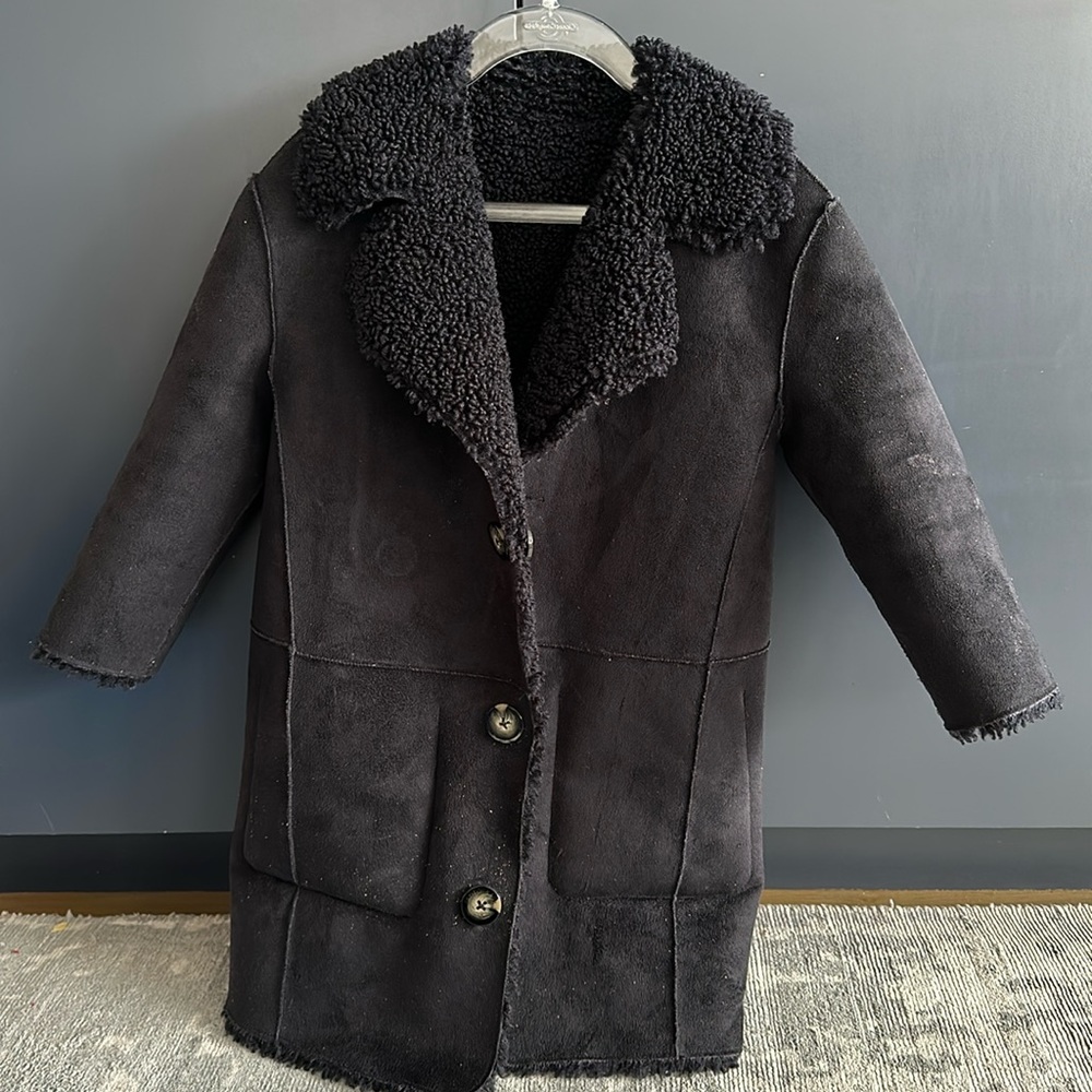 Scotch & Soda girls reversible coat size 4 black